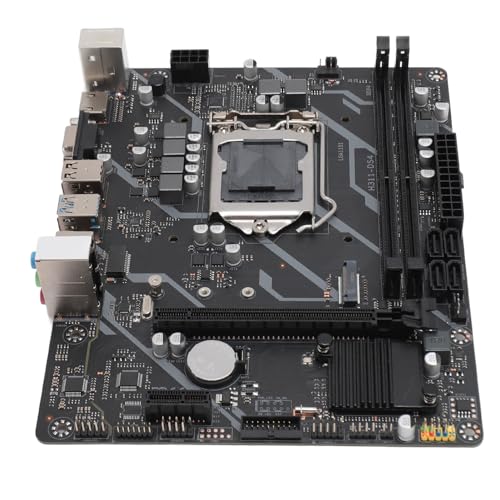 Sxhlseller DDR4 Dual Channel, 6 Phasen Stromversorgung, Bis zu 4 GB/s, Multi Interface Erweiterung, Integrierter Chip, H311 D4 Motherboard fürCore 6, 7, 8, 9 Generation mit LGA 1151 CPU von Sxhlseller