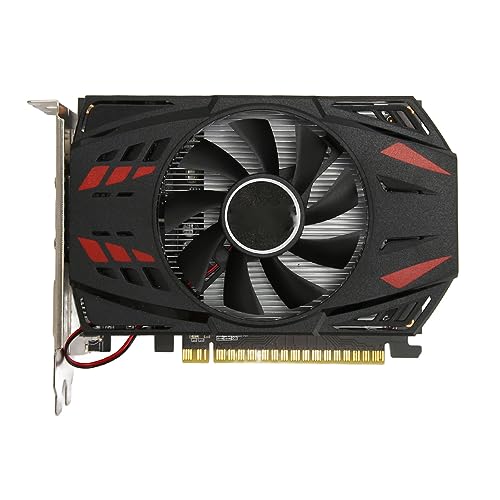 Sxhlseller Desktop Grafikkarte, GT730 4 GB DDR3 128 Bit Gaming Grafikkarte mit Leisem Lüfter für ATX ITX Gehäuse, VGA DVI HD Anschlüsse, Gaming Grafikkarte für ITX SFF Computergehäuse von Sxhlseller