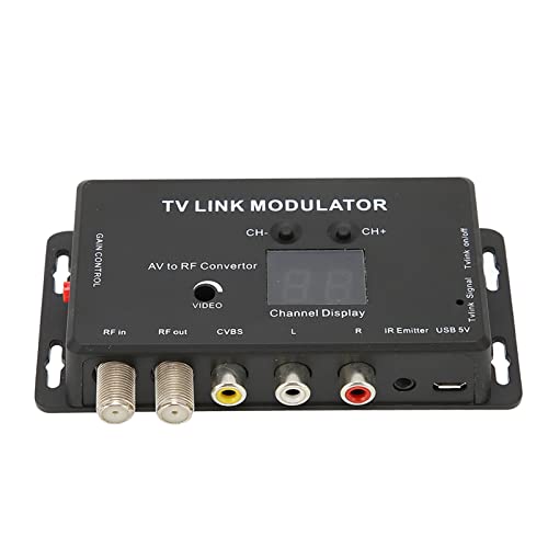 Sxhlseller Digital-TV-Konverter-Box für Analoges Fernsehen, Multifunktionaler Elektronischer UHF-Heimkonverter, TV-Link-Modulator, Unterstützt PAL/NTSC, Einstellbare Ausgangsverstärkung Sxhlseller Digital-TV-Konverter-Box für Analoges Fernsehen, Multifunktionaler Elektronischer UHF-Heimkonverter, TV-Link-Modulator, Unterstützt PAL/NTSC, Einstellbare Ausgangsverstärkung von Sxhlseller