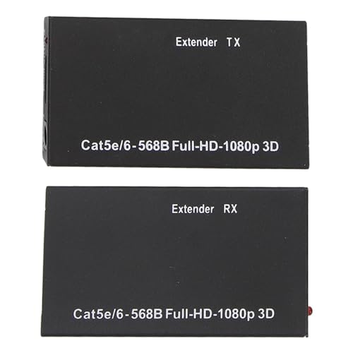 Sxhlseller Digitaler HD-Extender, FHD 1080 PHD-Video-Extender, CAT5e 6 Stabiler Hochgeschwindigkeits-Multimedia-Extender, 1080P-Extender für Familientreffen von Sxhlseller