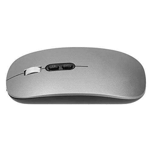Sxhlseller Drahtlose Optische Maus 2,4 GHz Bluetooth 5.0 Dual-Mode-Lademaus für Desktop- und Notebook-Computer für Game Office (Dunkelgrau) von Sxhlseller