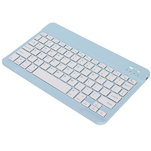 Sxhlseller Drahtlose -Tastatur, Universelle Tragbare Drahtlose Tastatur Sperrbildschirmfunktion Kleine Tragbare Stabile Verbindung Lange Akkulaufzeit -Funktastatur für PC (Blau) von Sxhlseller