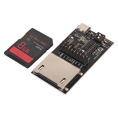 Sxhlseller ESP32 Drahtloses Übertragungsmodul für Prus für MK3S+ Vorn 3D-Druckerteile, Uploader-Kartenleserplatine mit 8 GB Speicher, Speicherkarte WiFi PRO-Übertragungsmodul von Sxhlseller