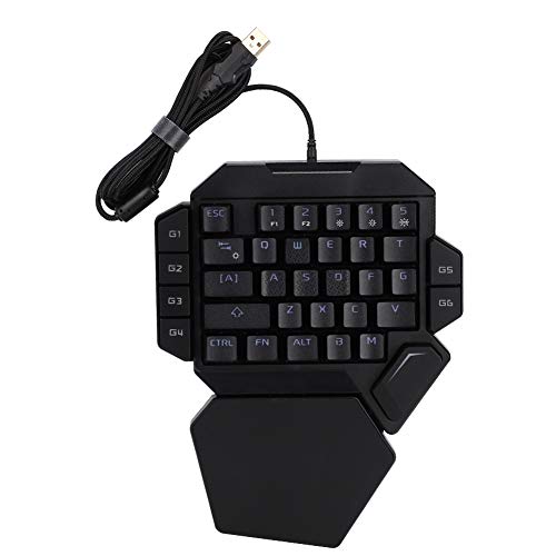 Sxhlseller Einhandtastatur, Mechanische RGB-Schwarzlichttastatur, Mechanische Tastatur mit Makroaufnahmefunktion von Sxhlseller