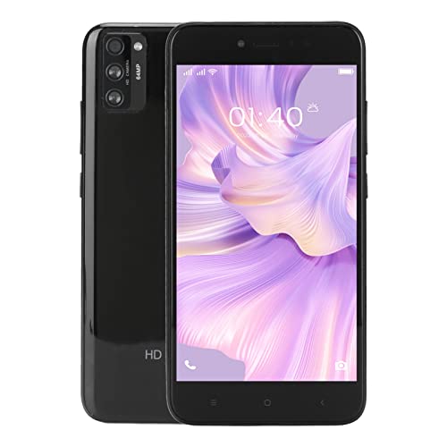 Sxhlseller Entsperrtes Smartphone, 5,5-Zoll-HD-Handy, RAM 2 GB ROM 16 GB für Android-Handys, 4G LTE-Dual-Karten, Dual-Standby-Ultradünnes Handy(Schwarz) von Sxhlseller