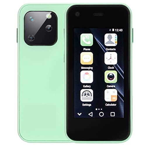 Sxhlseller Entsperrtes Smartphone, Smartphone, Tragbares Telefon, 2,5-Zoll-HD-Touchscreen, Leichtes Mobiltelefon, 1 GB RAM, 8 GB ROM, Smartphone für Studenten(Grün) von Sxhlseller