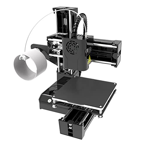 Sxhlseller FDM 3D-Drucker, 3D-Druckmaschine für Anfänger mit Hoher Druckgenauigkeit, Gleichmäßiger Heizdruck, 4 X 4 X 4 Zoll, 3D-Drucker für Kinder (schwarz) (EU-Stecker) von Sxhlseller