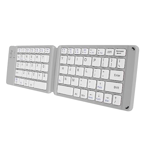 Sxhlseller Faltbare Bluetooth-Tastatur, Faltbare Kabellose Tragbare Tastatur, -BT-Wireless-Tastatur Im Taschenformat, Tragbare Kabellose Tastatur für Tablet-Notebook-Handys von Sxhlseller