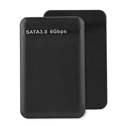 Sxhlseller Festplattenbox, 2,5-Zoll-USB3.0-SATA3.0-High-Speed-6-Gbit/s-Mobile-Festplattenbox, Festplattenbox Unterstützt 6 TB UASP-Beschleunigung (Schwarz) von Sxhlseller