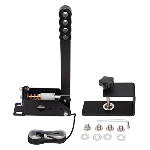 Sxhlseller Game Handbrake Professional 64 Bit USB Handbrake PC Hall Sensor Handbrake mit Klemme für G25 G27 G29 T500 SIM Rennspiele Game Handbrake von Sxhlseller