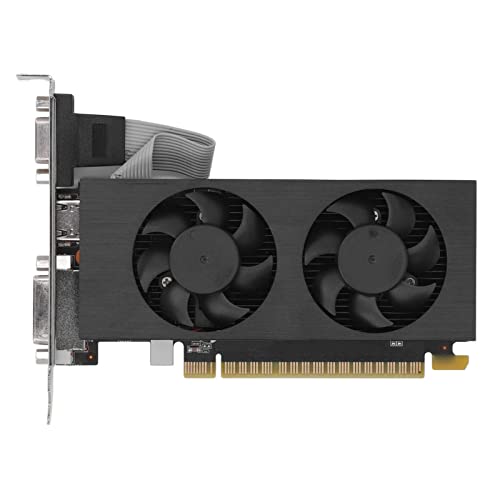 Sxhlseller Gaming Grafikkarte, GTX750 4G DDR5 128 Bit Grafikkarte Unterstützt VGA DVI HD, PCIE 3.0 16X Grafikkarte für PC, Desktop Grafikkarte mit Lüfter für Windows für Linux von Sxhlseller