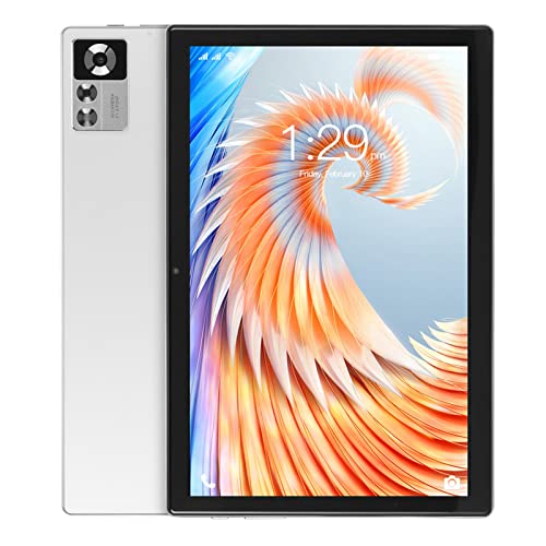 Sxhlseller HD Tablet, 10,1 Zoll 1960 X 1080 IPS Tablet PC Augenschutz für Android12, 8 GB RAM 256 GB ROM, Unterstützt Dual Band WiFi, 7000 MAh Octa Core Gaming Tablet mit Dual Kamera von Sxhlseller