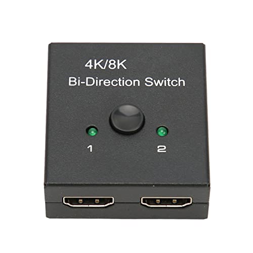 Sxhlseller HDMI Switch Splitter, 8K 60Hz 4K 120Hz Bidirektionaler HDMI 2.1 Splitter Switcher, 40Gbps 1 in 2 Out/2 in 1 Out HDMI Switch, für Xbox PS5/4/3 HDTV von Sxhlseller