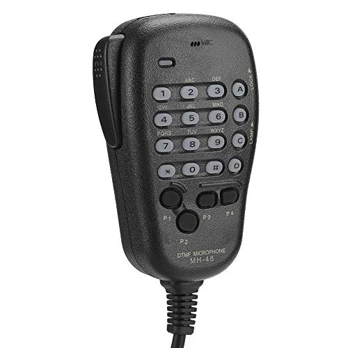 Sxhlseller Handmikrofon MH-48 DTMF 6 PIN Handmikrofon Hintergrundbeleuchtetes Mikrofon Kompatibel mit YAESU-Mobilfunk FT-7800R, FT-7800E, FT-7800, FT-7900R, FT-8800R, FT-8800E, FT-8800 von Sxhlseller
