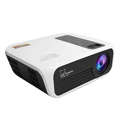 Sxhlseller Haushaltsprojektor Smart LED Home Media Video Player Theater T8 100-240 V 1920 X1080P Full HD LED Outdoor-Film Heimkino Unterhaltung Kompatibel mit Smartphones und Laptops (EU-Stecker) von Sxhlseller