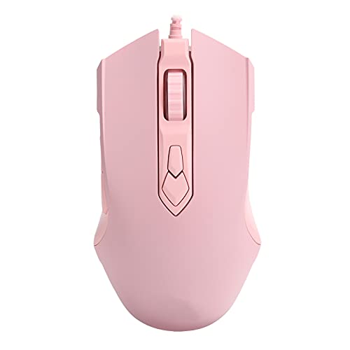 Sxhlseller Kabelgebundener Mauscomputer 7 Tasten 7-Fach DPI Einstellbarer RGB-Streamer Gaming-Maus Streamer-Computer Externes Eingabegerät DPI-Maus (Rosa) von Sxhlseller