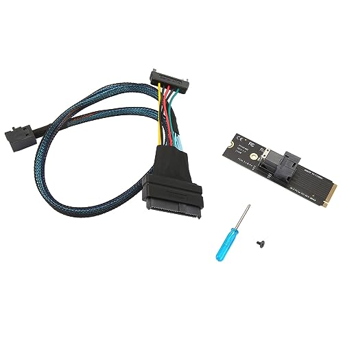 Sxhlseller M.2 PCIE 4.0 auf SFF8643 U2-Adapter mit Kabel, Hochgeschwindigkeitsübertragung, Schneidetyp, Unterstützt NVME-Protokoll für MainboardIntel SSD 750 P3600 P3700 M.2 SFF8643 von Sxhlseller