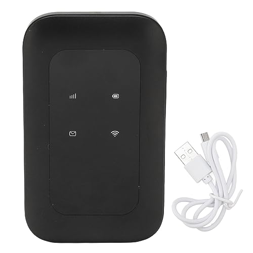 Sxhlseller MF680 4G LTE 150 Mbit/s Mobiler Hotspot-WLAN-Router, Batteriebetriebener Tragbarer Router mit Intelligenter Verschlüsselung, SIM-Kartensteckplatz Unterstützt 10 Benutzer von Sxhlseller