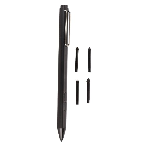 Sxhlseller MPP2.0 Technology 4096 Druckstift, Neigungsstift, Digitaler Stift mit 4 Austauschbaren Spitzen, 2 Tasten für Tablets (Black) von Sxhlseller