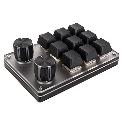 Sxhlseller Mechanische Gaming-Tastatur, Programmiermakro, Einhändig, Roter Schalter, Individuelle Knöpfe, Ergonomische Programmierbare Tastatur für Desktop-PC oder Rhythmus-Spiele (9 Tasten von Sxhlseller