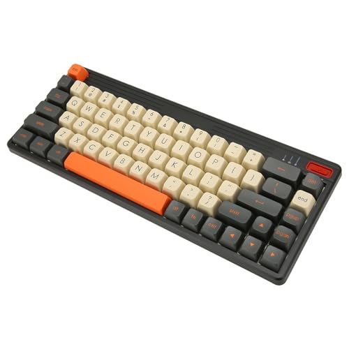 Sxhlseller Mechanische Tastatur, Hot-Swap-fähig, DIY, Alternative Aktion oder Ergonomisch, PBT-Leitertasten, RGB-hintergrundbeleuchtete USB-kabelgebundene 2,4-G-BT-5.0-Gaming-Tastatur von Sxhlseller