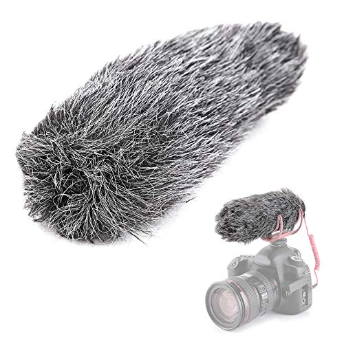 Sxhlseller Mikrofon Windschutzscheibe, Kapazität Mikrofon Windschutzscheibe Furry für RODE VideoMic GO Outdoor Recorder Windschutz Shield Furry von Sxhlseller