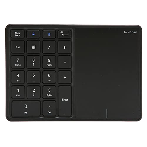 Sxhlseller Numerische Tastatur, Wireless Numeric Touch Keyboard, 22 Keys Numeric Keypad mit Touchpad, 2.4G Wireless Dual Mode für Laptop Desktop PC Notebook von Sxhlseller