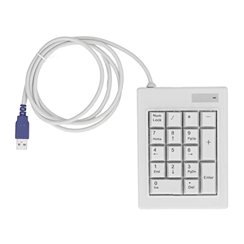 Sxhlseller Numerische Tastatur mit 17 Tasten, Mechanischer Nummernblock, Spritzwassergeschützter USB-Nummernblock, Mechanischer Linearer Aktionsschalter, HD-Zeichen für Laptop-Desktop-PC von Sxhlseller