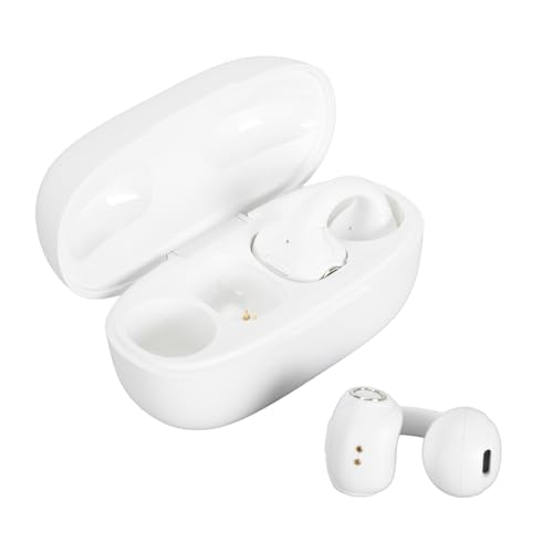 Sxhlseller Open Ear Kopfhörer, Kabellose Ohrhörer, Bluetooth Kopfhörer, Clip on Ohrhörer, LED Power Display, Kabellose Sport Ohrhörer für Sport und Fitness (White) von Sxhlseller