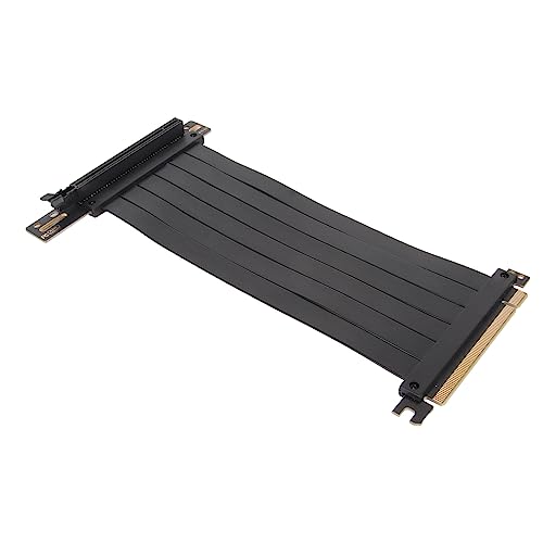 Sxhlseller PCIE 3.0-Riser-Kabel, Flexibler PCI Express X16-Extender-Kartenverlängerungsanschluss, 90-Grad-Adapter, Hochgeschwindigkeits-Grafikkarten-Verlängerungskabel (40cm) von Sxhlseller