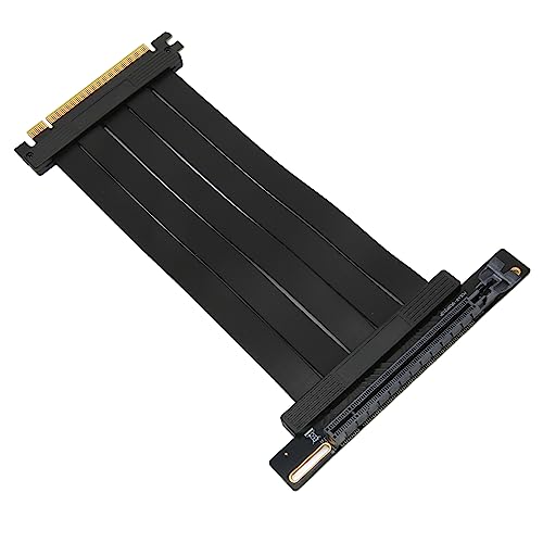Sxhlseller PCIE 4.0-Riser-Kabel, Flexibler PCI Expressx16-Hochgeschwindigkeits-Verlängerungsanschluss, 90-Grad-Adapter, Grafikkarten-Verlängerungskabel, Kompatibel mit RTX3090 RTX3080 RTX3070 von Sxhlseller