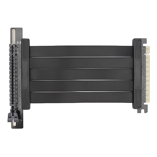 Sxhlseller PCIE 4.0 X16 Extender, Faltbares Rechtwinkliges, Vertikal Montiertes Gaming PCI Express Gen4 GPU Verlängerungskabel für RTX3090 RTX3080ti RTX3080, PCIE4.0 X16 Riser Kabel 5,9 von Sxhlseller
