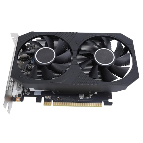 Sxhlseller RX 550 4 GB Grafikkarte, GDDR5 128 Bit GPU Gaming Grafikkarte mit Zwei Lüftern, 6000 MHz PCI Express 3.0 X8 GPU Grafikkarte, Unterstützt VGA HD DVI D für Desktop PC von Sxhlseller