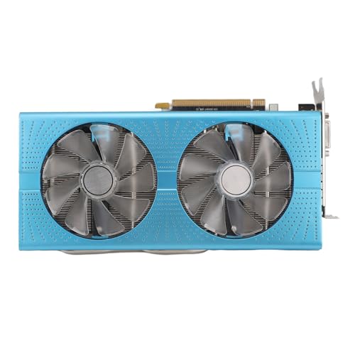 Sxhlseller RX Grafikkarte, RX590 8 GB GDDR5 256 Bit Gaming Grafikkarte mit Zwei Lüftern, GPU Computergrafikkarte mit Einer Auflösung von 4096 X 2160, Geräuscharm für Desktop PC von Sxhlseller