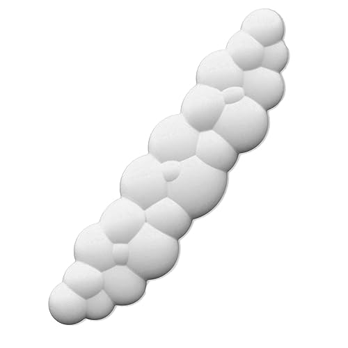 Sxhlseller Süße Wolken-Mauspad-Handgelenkstütze, Bequeme Tastatur-Handgelenkauflage aus Memory-Schaumstoff Zur Vermeidung von Ermüdung und Verformung (Weiß) von Sxhlseller