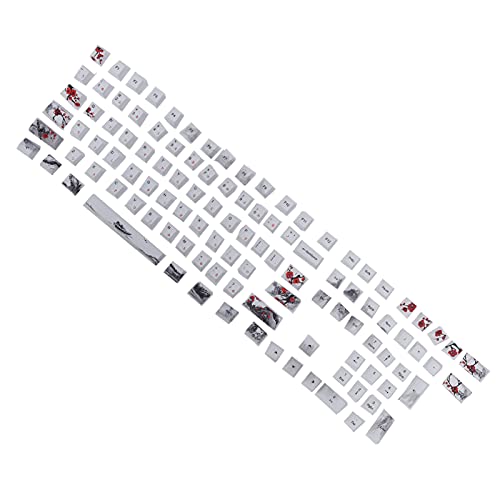 Sxhlseller Tastenkappen Tastatur-Tastenkappen Professionelle Tastenkappen 5-seitige PBT-Sublimation 110 Tasten Tastaturkappen für Mechanische Optische Tastaturen (Englisch-Japanisch) von Sxhlseller