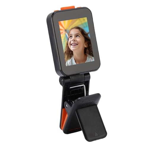 Sxhlseller Telefon Selfie Display Bildschirm 2 Zoll HD 1080P | Bluetooth 5.0 Drahtlose Rückkamera Bildschirm mit klappbarem Bügel für Smartphones | Vlogging-Zubehör von Sxhlseller