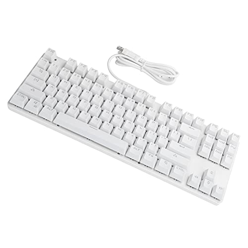 Sxhlseller Tragbare Mechanische Tastatur 87 Tasten USB2.0 Kabelgebundene Hintergrundbeleuchtung Gaming Office Supplies Computerteile 91910 für Büro oder Heim von Sxhlseller