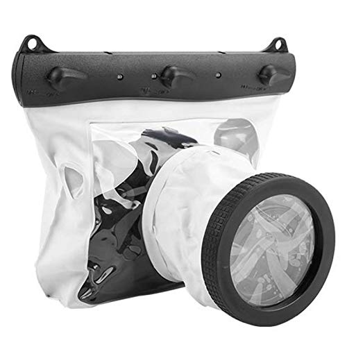Sxhlseller Tragbare Universelle wasserdichte Unterwassertasche 20M für Canon Nikon DSLR-Kameras(Weiß) von Sxhlseller