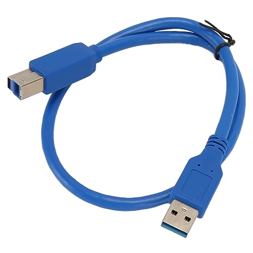 Sxhlseller USB 3.0 1,64 Fuß Druckkabel A-Stecker auf B-Stecker USB-A-auf-B-Kabel, 5 Gbit/s Hochgeschwindigkeits-Druckerscannerkabel für Drucker-Scanner-Hubs (blau) von Sxhlseller