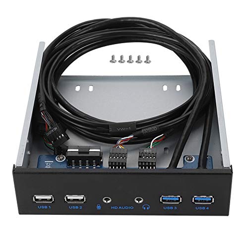 USB 3.0 Front Panel Hub, USB 3.0 + USB 2.0 19PIN HD Audio Erweiterung Front Panel für WinXP/2003/VISTA/2008/Windows 7/WIN8 32/64BIT von Sxhlseller