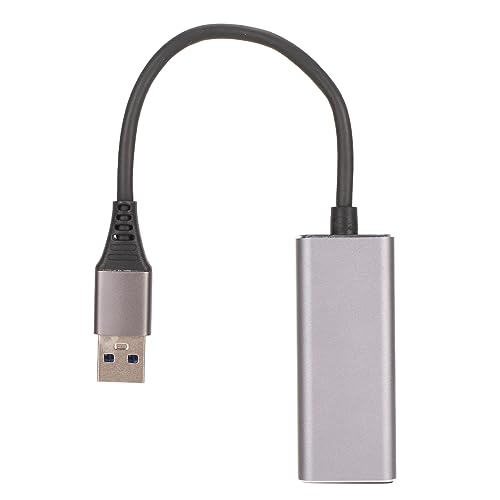 Sxhlseller USB 3.0-auf-Gigabit-Ethernet-Adapter 1000 Mbit/s für PC-Laptop, Stabile Verbindung, Tragbar, Abwärtskompatibel mit 100 Mbit/s/10 Mbit/s/1 Mbit/s von Sxhlseller