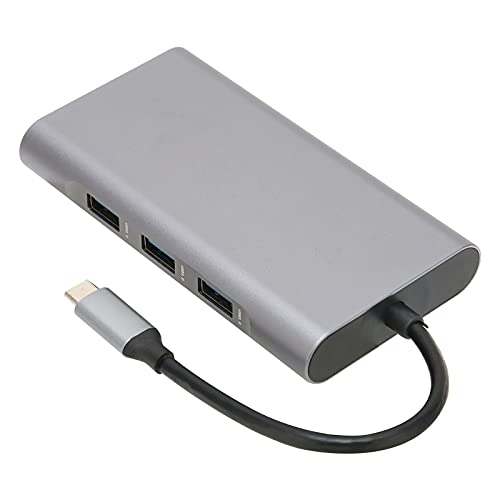 Sxhlseller USB-Hub 3.0-Splitter, Docking-Hub 10 in 1 Typ-C zu High-Definition-Multimedia-Schnittstelle USB-PD-Erweiterungsdock für Speicherkarte, Speicherkarte, RJ45-Gigabit-Netzwerkkarte Usw. von Sxhlseller