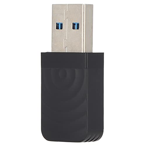 Sxhlseller USB-Netzwerkkarte, Dual Band 5.8G/2.4G 1300M Wireless-Netzwerkkarte, Tragbarer WiFi-Adapter, Wireless-USB-Netzwerkkarte für Desktop, Laptop, PC von Sxhlseller