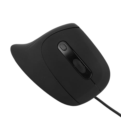 Sxhlseller Vertikale Kabelgebundene Maus, 4 Einstellbare DPI, Leises Klicken, Ergonomische Vertikale Optische USB Mäuse mit Kabel, mit Warnung vor Geringem Stromverbrauch, für, Laptops von Sxhlseller