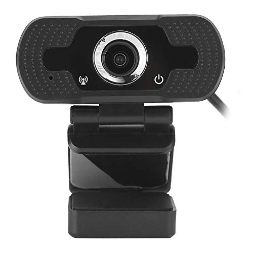 Sxhlseller Webcam, Hochauflösende USB-Plug-and-Play-Computerkamera mit Mikrofon für PC Laptop Desktop-Videoanruf W8 1080P Schwarz von Sxhlseller