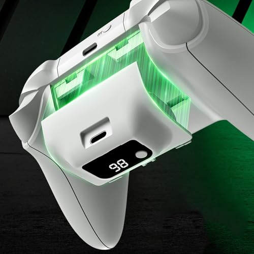 Sxhlseller Wiederaufladbarer Akku für XboxSeries X/S Gaming Controller mit LED -Digitalanzeige, 1400 -mAh -Typ -C -Batteriepackung Typ C (1PC) von Sxhlseller