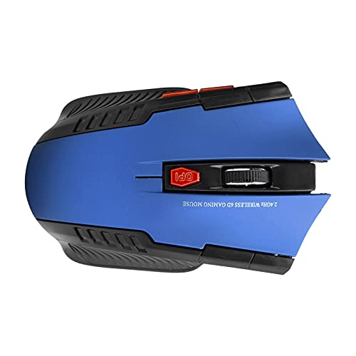 Sxhlseller Wireless Mouse 2.4G Wireless-Frequenzmodulation 3 Stufen Einstellbarer Externer Optischer Computer mit USB-Empfänger 32,8 Fuß Flexibel und Angenehm zu Halten (Blau) von Sxhlseller