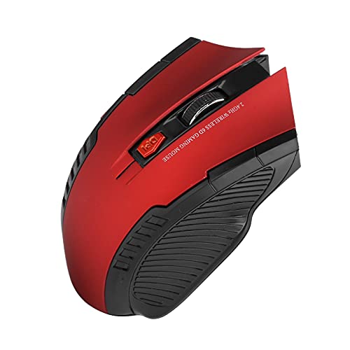 Sxhlseller Wireless Mouse 2.4G Wireless-Frequenzmodulation 3 Stufen Einstellbarer Externer Optischer Computer mit USB-Empfänger 32,8 Fuß Flexibel und Angenehm zu Halten (Rot) von Sxhlseller