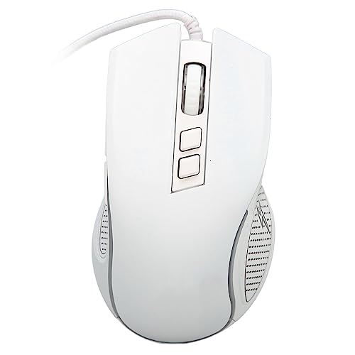 Sxhlseller X100 USB Gaming Maus, Ergonomisches Design, Optischer Sensor, Laptop Maus für Gaming, Büro, Zuhause, Kabelgebundene Gaming Maus mit 7 Farben RGB Hintergrundbeleuchtung (Weiss) von Sxhlseller